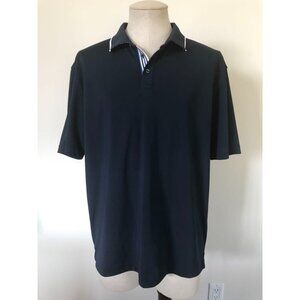 PING Sensorcool Short Sleeve Polo Golf Shirt Mens Size XL Navy Blue